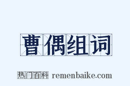 曹偶组词是什么意思的图片
